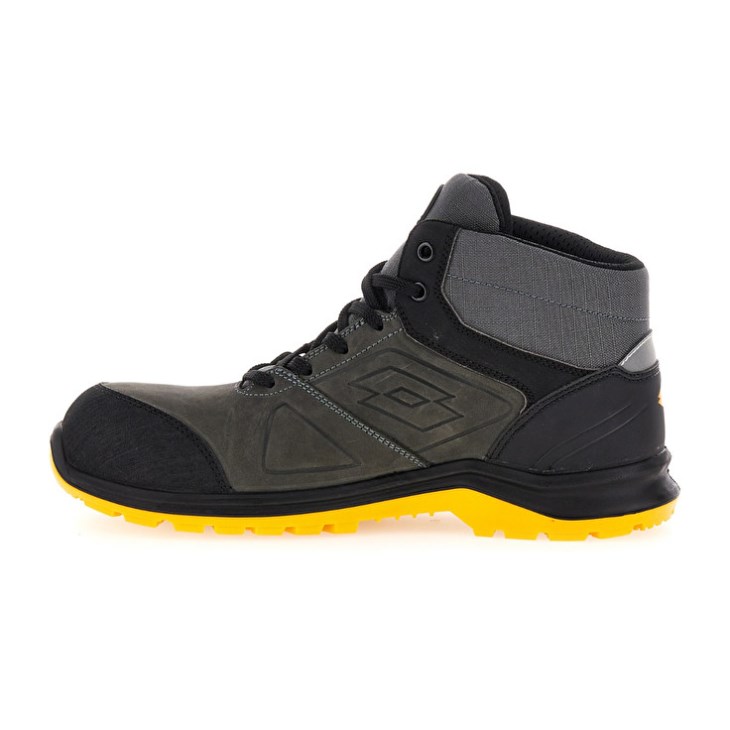 Zapatos Seguridad Lotto Hit 250 Mid S3 SRC Wr HDRY Hombre Negras Amarillo | PH957255S6