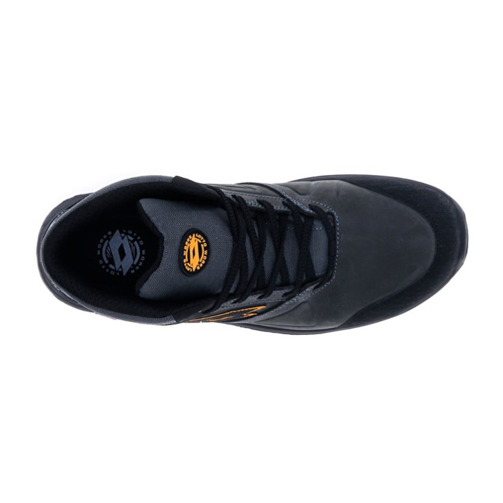 Zapatos Seguridad Lotto Hit 250 Mid S3 SRC Wr HDRY Hombre Negras Amarillo | PH957255S6