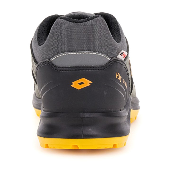 Zapatos Seguridad Lotto Hit 250 S3 SRC Wr HDRY Hombre Gris Oscuro Amarillo | KN633403O8