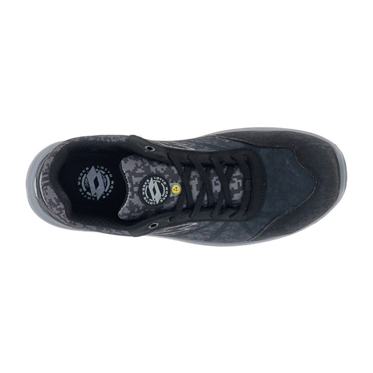 Zapatos Seguridad Lotto Hit 400 S1P ESD Hombre Negras Gris | DT097109L0