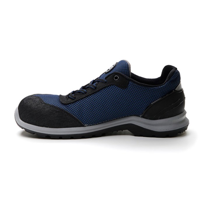 Zapatos Seguridad Lotto Hit 425 S1P Hombre Azules Plateadas | EK290309S2