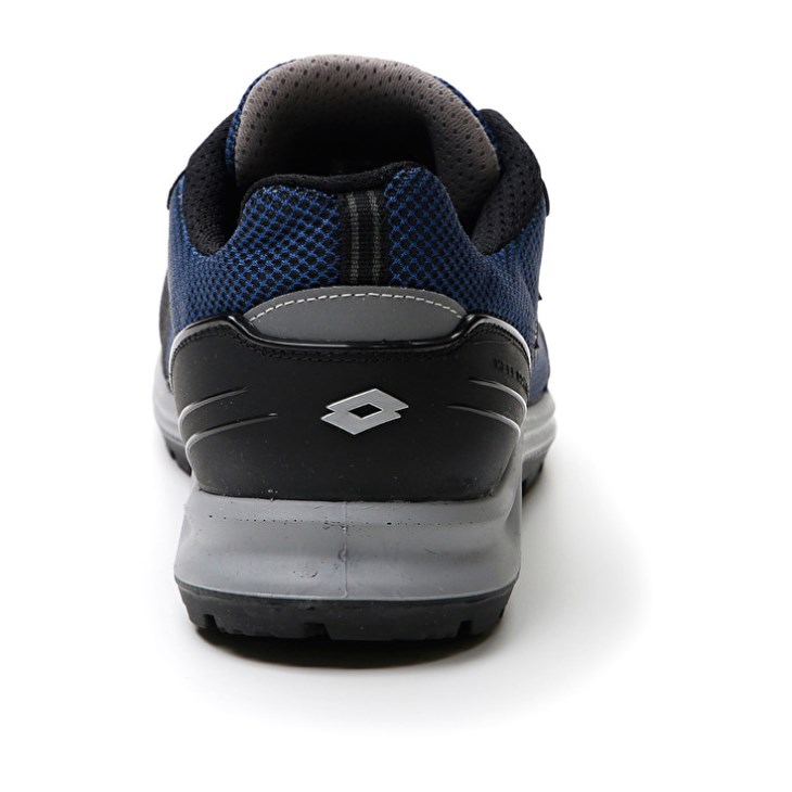 Zapatos Seguridad Lotto Hit 425 S1P Hombre Azules Plateadas | EK290309S2
