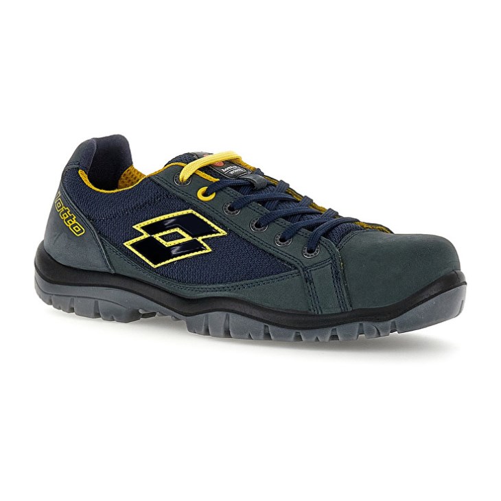 Zapatos Seguridad Lotto Jump 500 Hombre Azules Amarillo | KO829982Y8