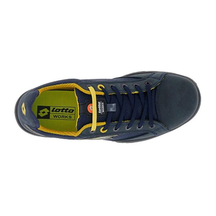 Zapatos Seguridad Lotto Jump 500 Hombre Azules Amarillo | KO829982Y8