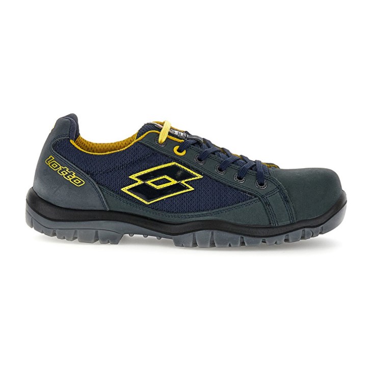 Zapatos Seguridad Lotto Jump 500 Hombre Azules Amarillo | KO829982Y8