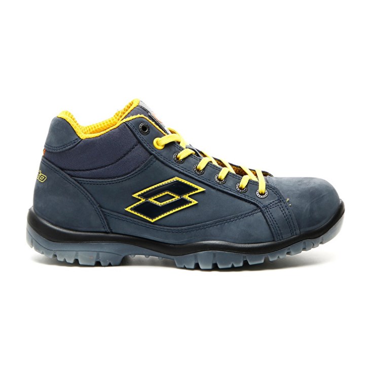 Zapatos Seguridad Lotto Jump Mid 900 Hombre Gris Oscuro Amarillo | QC012551F9