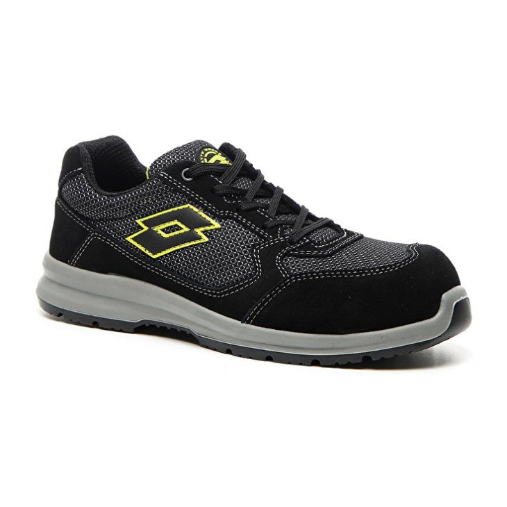 Zapatos Seguridad Lotto Race 250 S1P SD Hombre Negras Verde | ZS134453G8