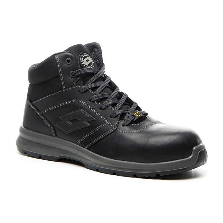 Zapatos Seguridad Lotto Race 400 Mid ESD S3 CH Hombre Negras | XA606180G1