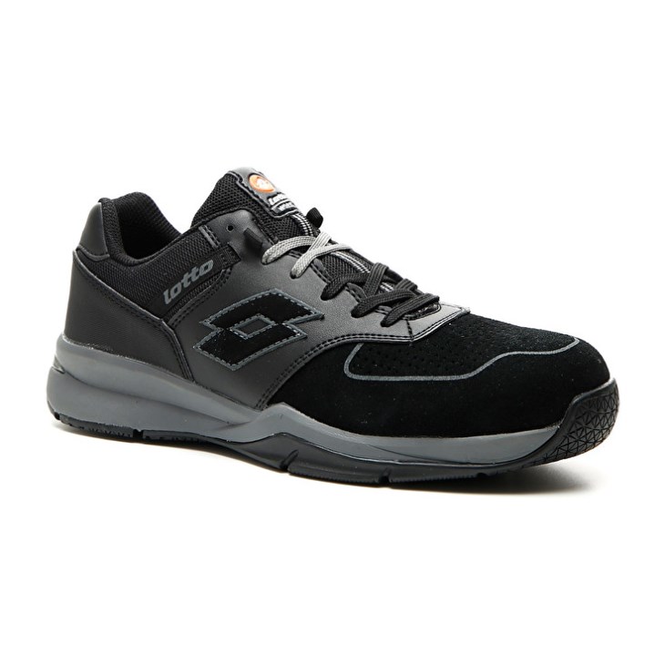 Zapatos Seguridad Lotto Street S1P SRC Hombre Negras Plateadas | UD409480R6